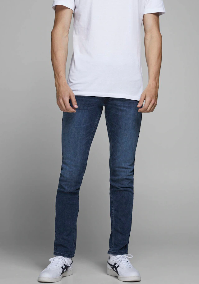 Jack & Jones Slim-fit-Jeans »JJIGLENN Slim-Fit mit Stretch und praktischer 5-Pocket-Form« Baumwollmischung, slim fit