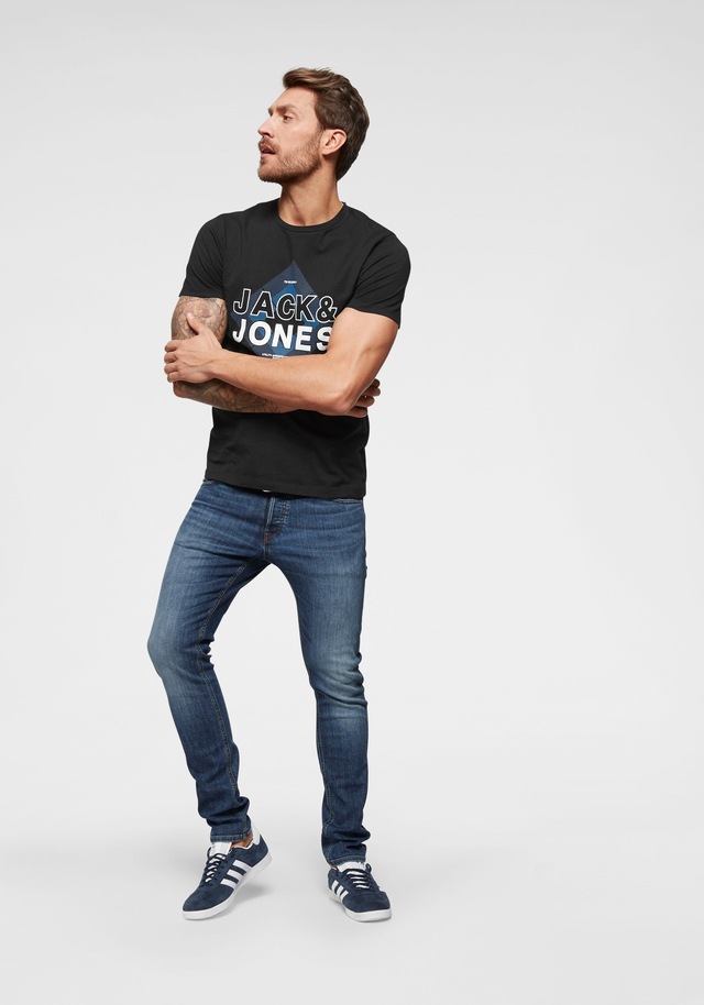 Jack & Jones Slim-fit-Jeans »JJIGLENN Slim-Fit mit Stretch und praktischer 5-Pocket-Form« Baumwollmischung, slim fit