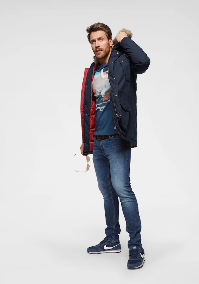 Jack & Jones Slim-fit-Jeans »JJIGLENN Slim-Fit mit Stretch und praktischer 5-Pocket-Form« Baumwollmischung, slim fit
