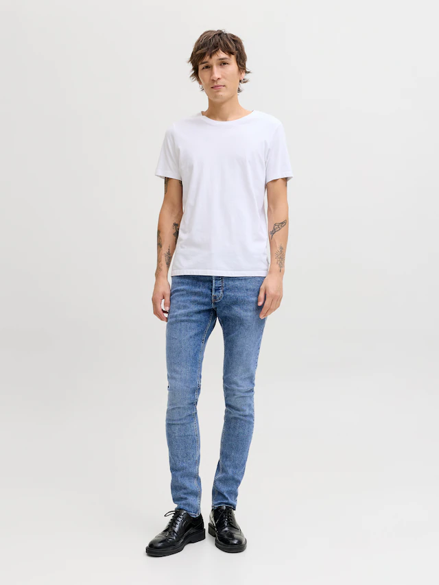 Jack & Jones Slim-fit-Jeans »JJIGLENN Slim-Fit mit Stretch und praktischer 5-Pocket-Form« Baumwollmischung, slim fit