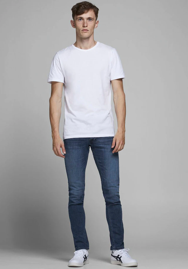 Jack & Jones Slim-fit-Jeans »JJIGLENN Slim-Fit mit Stretch und praktischer 5-Pocket-Form« Baumwollmischung, slim fit