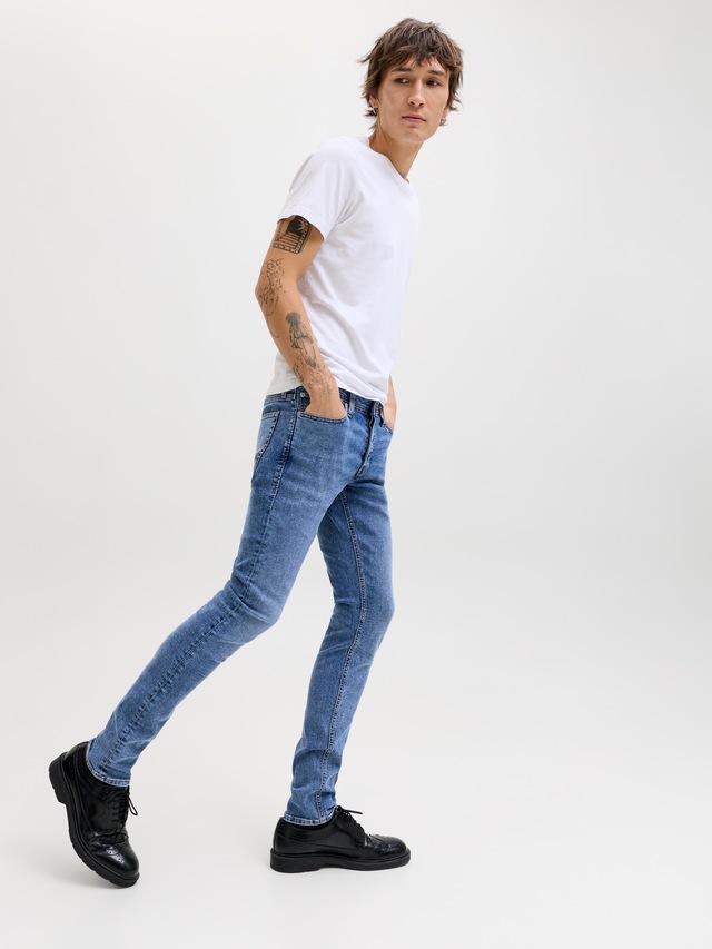 Jack & Jones Slim-fit-Jeans »JJIGLENN Slim-Fit mit Stretch und praktischer 5-Pocket-Form« Baumwollmischung, slim fit