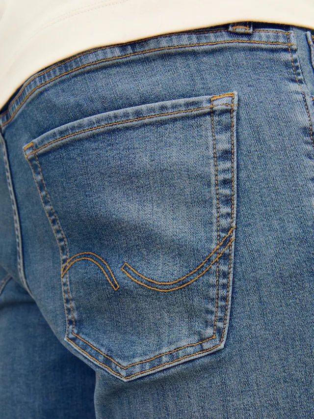 Jack & Jones Slim-fit-Jeans »JJIGLENN Slim-Fit mit Stretch und praktischer 5-Pocket-Form« Baumwollmischung, slim fit
