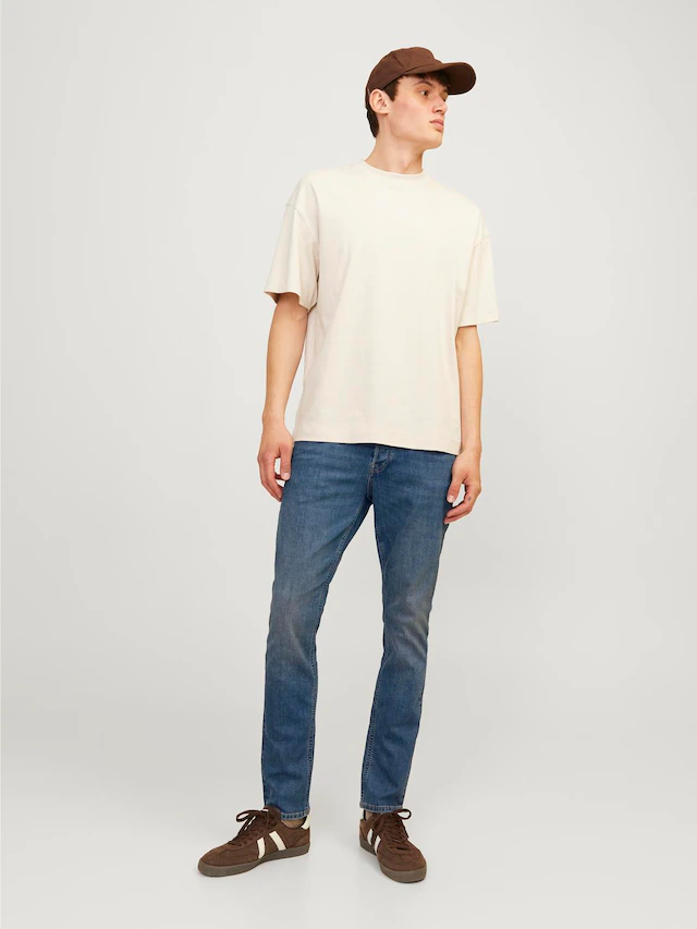 Jack & Jones Slim-fit-Jeans »JJIGLENN Slim-Fit mit Stretch und praktischer 5-Pocket-Form« Baumwollmischung, slim fit