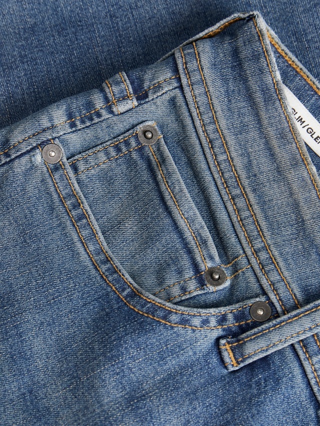 Jack & Jones Slim-fit-Jeans »JJIGLENN Slim-Fit mit Stretch und praktischer 5-Pocket-Form« Baumwollmischung, slim fit