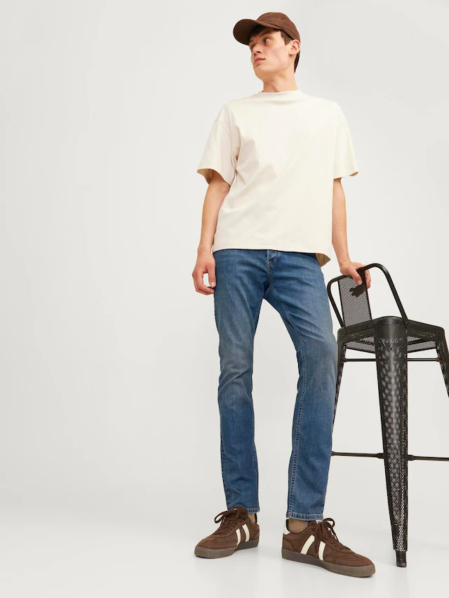 Jack & Jones Slim-fit-Jeans »JJIGLENN Slim-Fit mit Stretch und praktischer 5-Pocket-Form« Baumwollmischung, slim fit