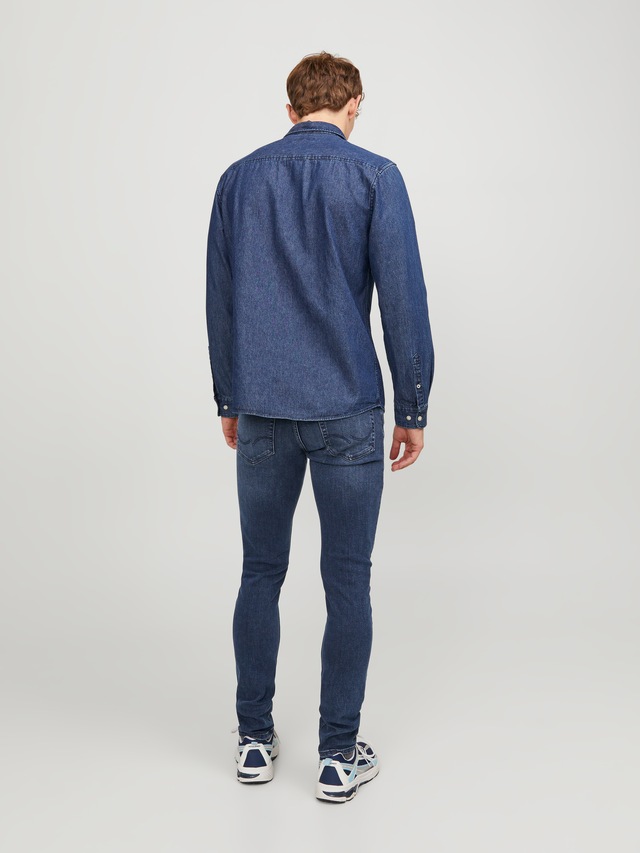 Jack & Jones Slim-fit-Jeans »JJIGLENN Slim-Fit mit Stretch und praktischer 5-Pocket-Form« Baumwollmischung, slim fit