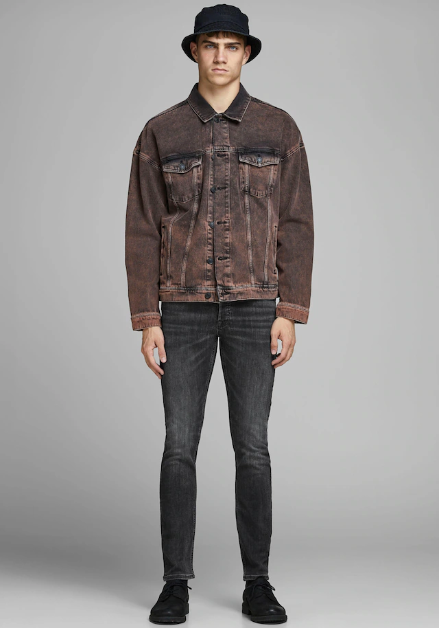 Jack & Jones Slim-fit-Jeans »JJIGLENN Slim-Fit mit Stretch und praktischer 5-Pocket-Form« Baumwollmischung, slim fit