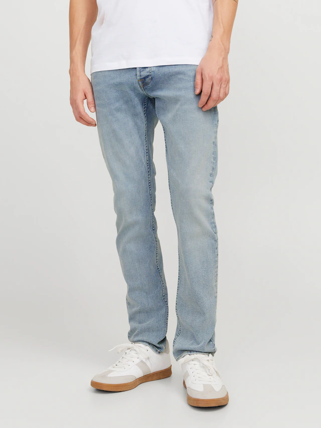 Jack & Jones Slim-fit-Jeans »JJIGLENN Slim-Fit mit Stretch und praktischer 5-Pocket-Form« Baumwollmischung, slim fit