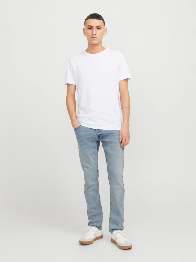 Jack & Jones Slim-fit-Jeans »JJIGLENN Slim-Fit mit Stretch und praktischer 5-Pocket-Form« Baumwollmischung, slim fit