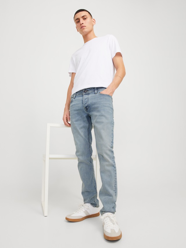 Jack & Jones Slim-fit-Jeans »JJIGLENN Slim-Fit mit Stretch und praktischer 5-Pocket-Form« Baumwollmischung, slim fit