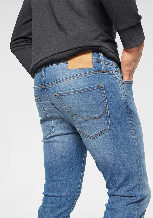 Jack & Jones Slim-fit-Jeans »JJIGLENN Slim-Fit mit Stretch und praktischer 5-Pocket-Form« Baumwollmischung, slim fit