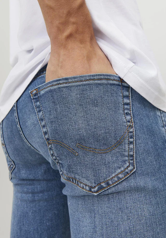 Jack & Jones Slim-fit-Jeans »JJIGLENN Slim-Fit mit Stretch und praktischer 5-Pocket-Form« Baumwollmischung, slim fit