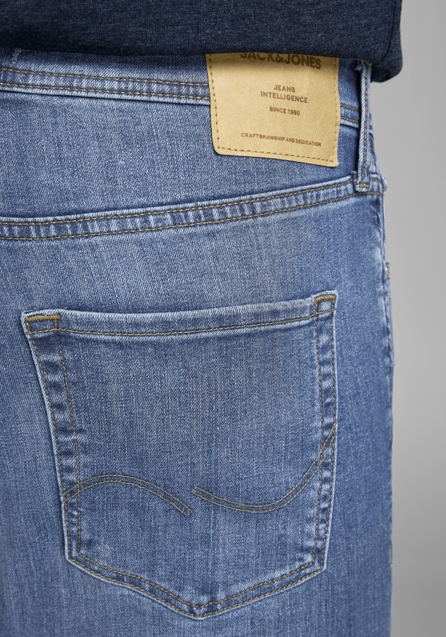 Jack & Jones Slim-fit-Jeans »JJIGLENN Slim-Fit mit Stretch und praktischer 5-Pocket-Form« Baumwollmischung, slim fit