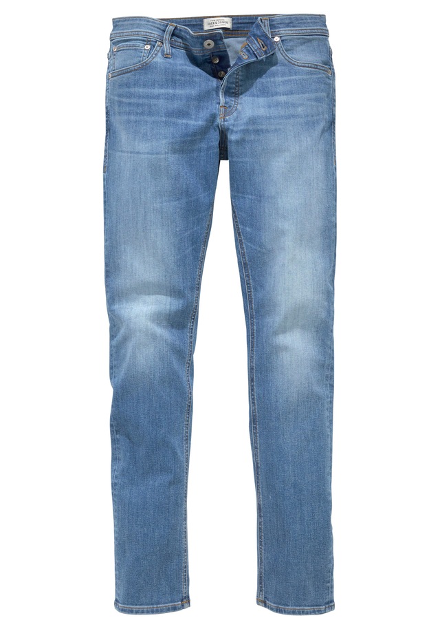 Jack & Jones Slim-fit-Jeans »JJIGLENN Slim-Fit mit Stretch und praktischer 5-Pocket-Form« Baumwollmischung, slim fit