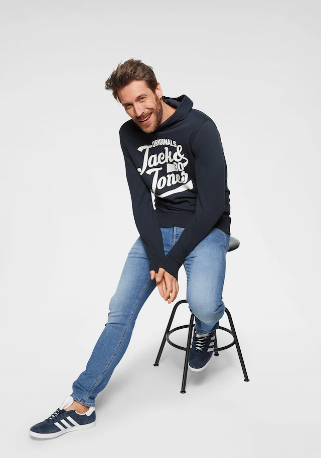 Jack & Jones Slim-fit-Jeans »JJIGLENN Slim-Fit mit Stretch und praktischer 5-Pocket-Form« Baumwollmischung, slim fit