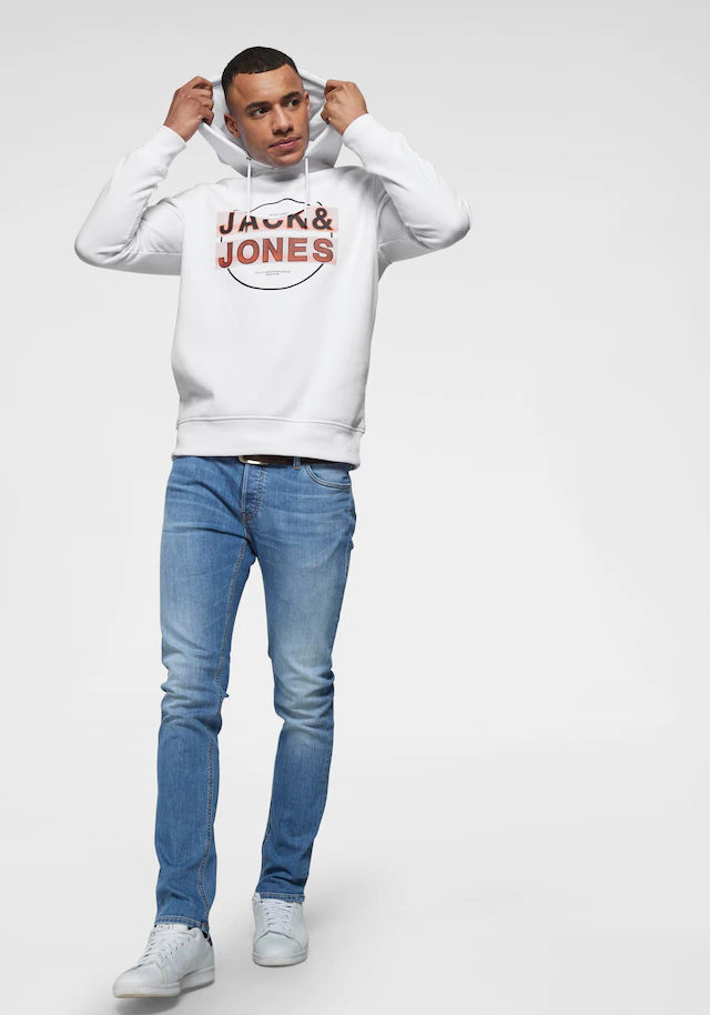 Jack & Jones Slim-fit-Jeans »JJIGLENN Slim-Fit mit Stretch und praktischer 5-Pocket-Form« Baumwollmischung, slim fit