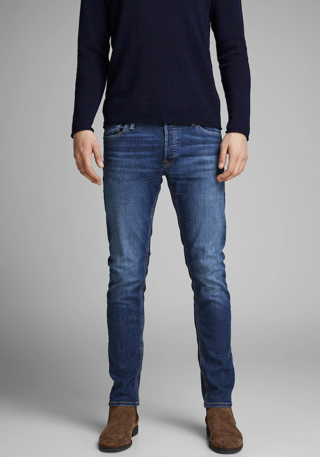 Jack & Jones Slim-fit-Jeans »JJIGLENN Slim-Fit mit Stretch und praktischer 5-Pocket-Form« Baumwollmischung, slim fit