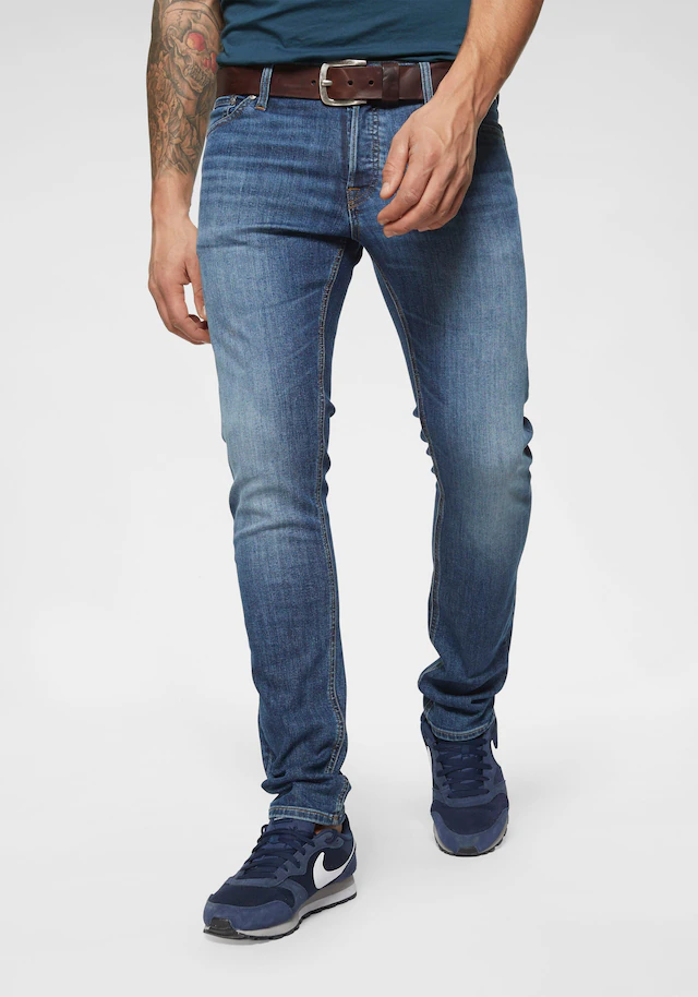 Jack & Jones Slim-fit-Jeans »JJIGLENN Slim-Fit mit Stretch und praktischer 5-Pocket-Form« Baumwollmischung, slim fit