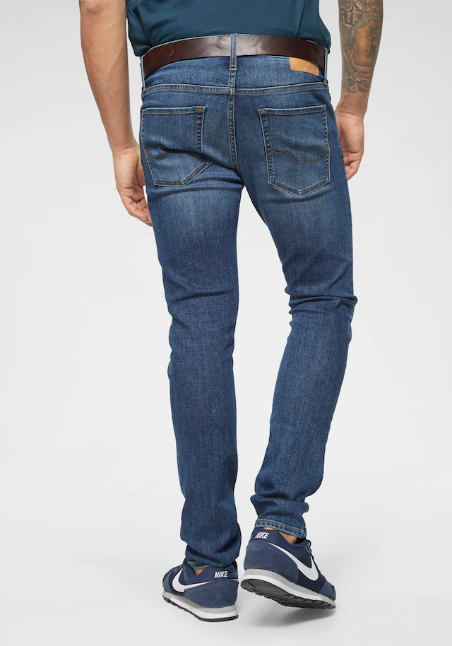 Jack & Jones Slim-fit-Jeans »JJIGLENN Slim-Fit mit Stretch und praktischer 5-Pocket-Form« Baumwollmischung, slim fit