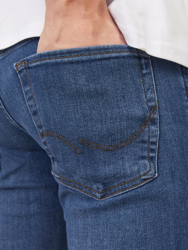 Jack & Jones Slim-fit-Jeans »JJIGLENN Slim-Fit mit Stretch und praktischer 5-Pocket-Form« Baumwollmischung, slim fit
