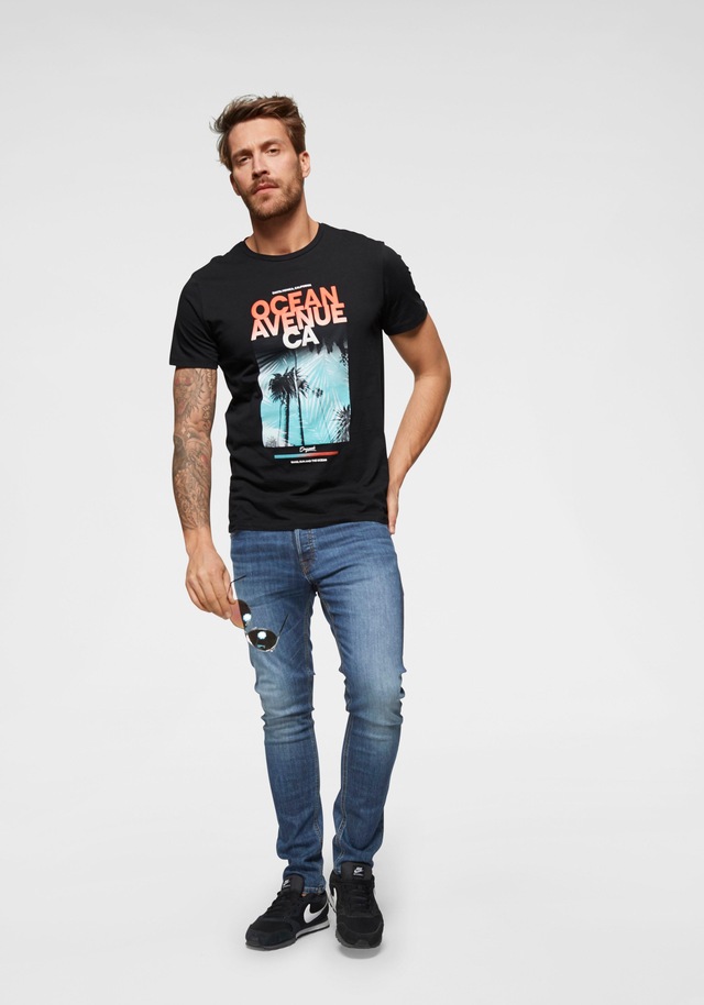 Jack & Jones Slim-fit-Jeans »JJIGLENN Slim-Fit mit Stretch und praktischer 5-Pocket-Form« Baumwollmischung, slim fit