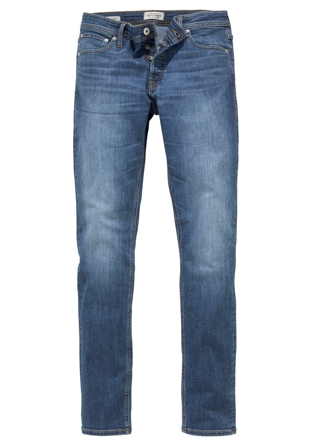 Jack & Jones Slim-fit-Jeans »JJIGLENN Slim-Fit mit Stretch und praktischer 5-Pocket-Form« Baumwollmischung, slim fit