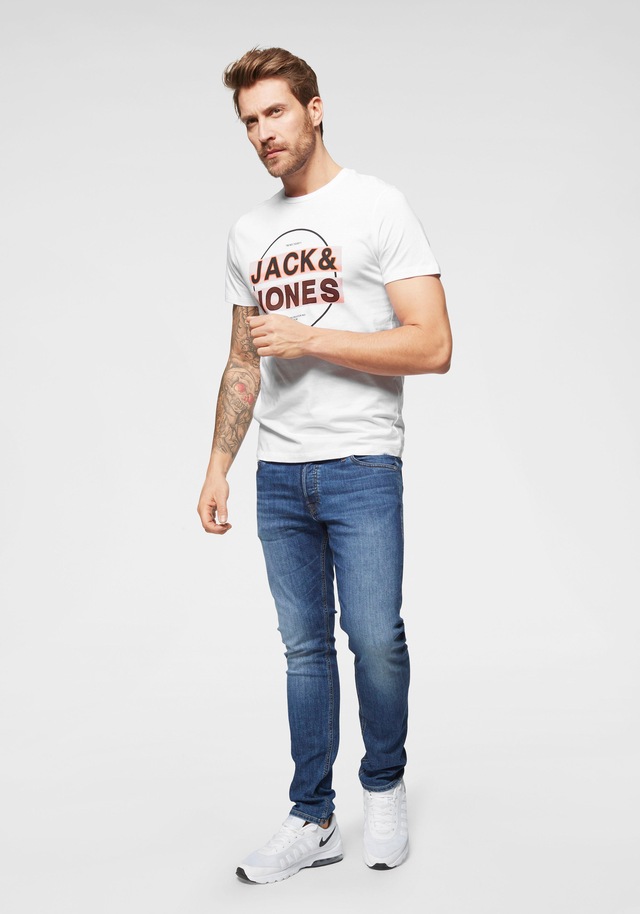 Jack & Jones Slim-fit-Jeans »JJIGLENN Slim-Fit mit Stretch und praktischer 5-Pocket-Form« Baumwollmischung, slim fit