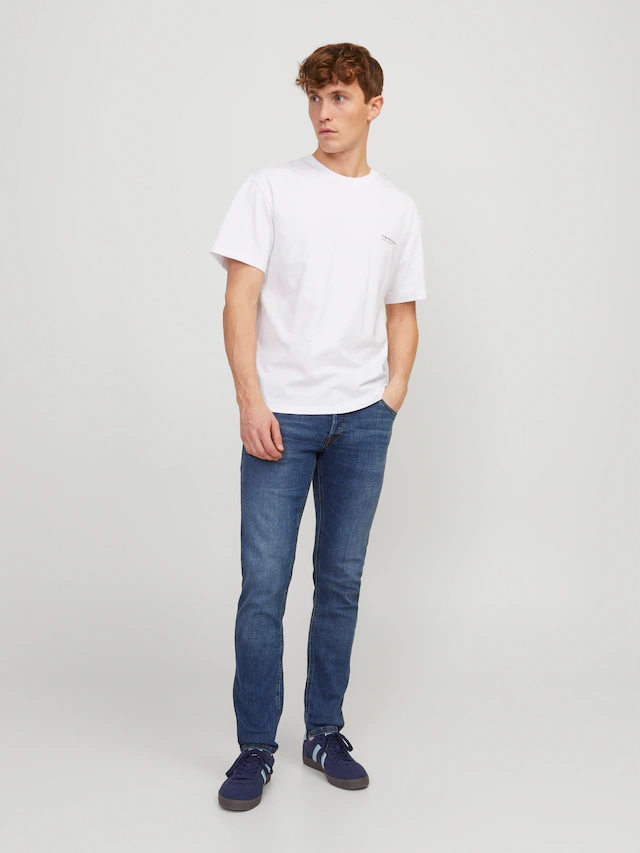 Jack & Jones Slim-fit-Jeans »JJIGLENN Slim-Fit mit Stretch und praktischer 5-Pocket-Form« Baumwollmischung, slim fit