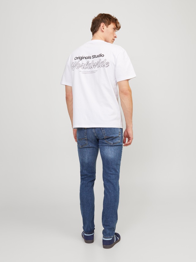 Jack & Jones Slim-fit-Jeans »JJIGLENN Slim-Fit mit Stretch und praktischer 5-Pocket-Form« Baumwollmischung, slim fit