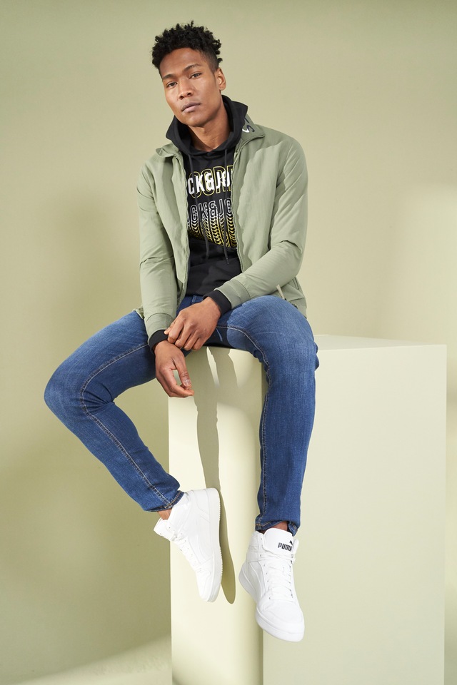Jack & Jones Slim-fit-Jeans »JJIGLENN Slim-Fit mit Stretch und praktischer 5-Pocket-Form« Baumwollmischung, slim fit