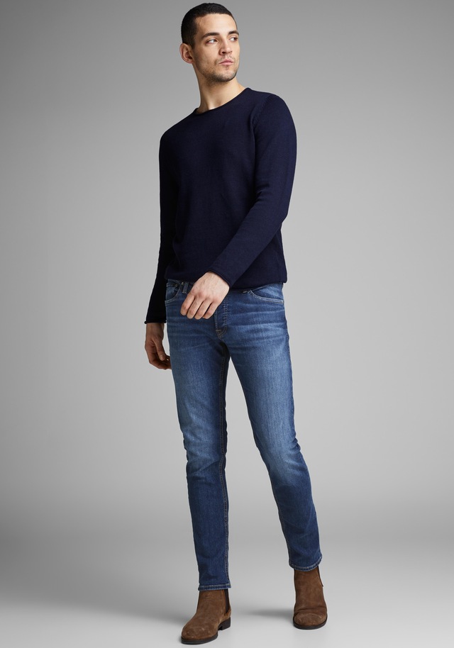 Jack & Jones Slim-fit-Jeans »JJIGLENN Slim-Fit mit Stretch und praktischer 5-Pocket-Form« Baumwollmischung, slim fit