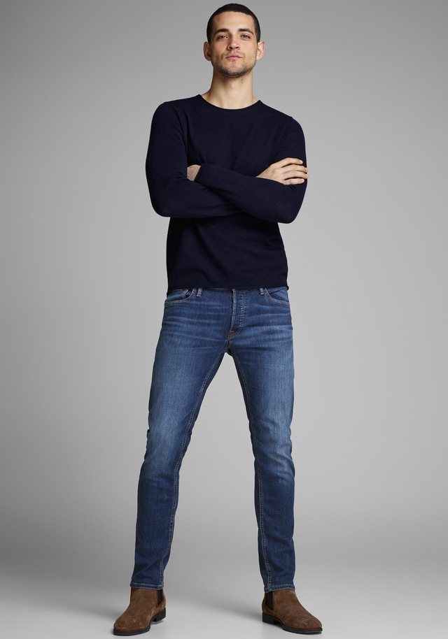 Jack & Jones Slim-fit-Jeans »JJIGLENN Slim-Fit mit Stretch und praktischer 5-Pocket-Form« Baumwollmischung, slim fit