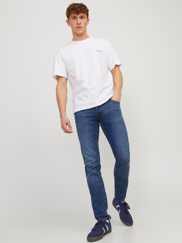 Jack & Jones Slim-fit-Jeans »JJIGLENN Slim-Fit mit Stretch und praktischer 5-Pocket-Form« Baumwollmischung, slim fit