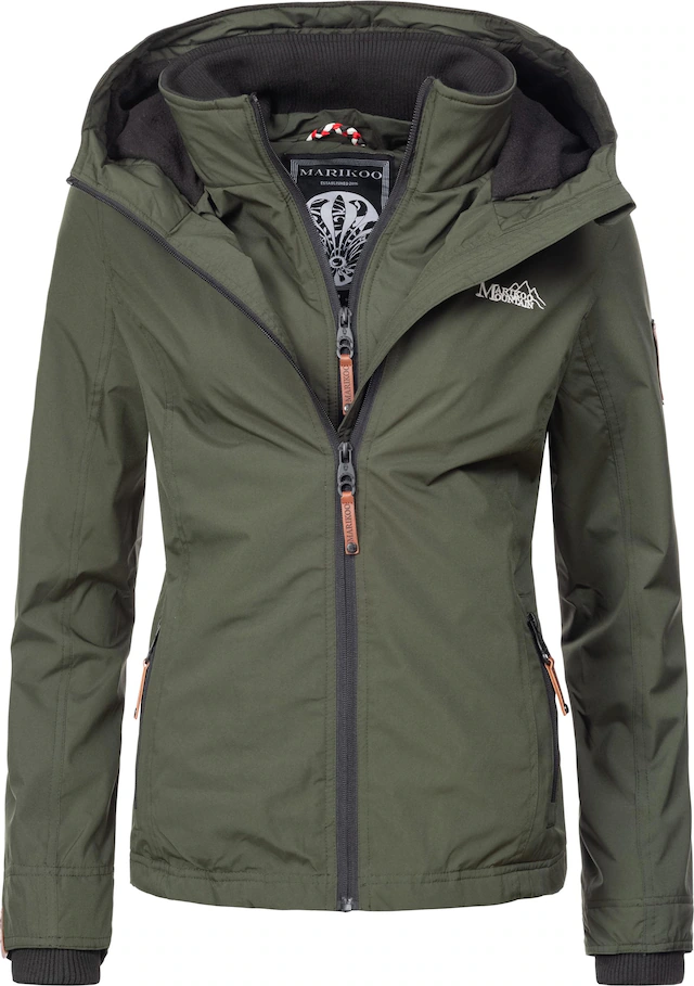 Marikoo Outdoorjacke »Erdbeere« mit Kapuze sportliche Funktionsjacke mit Kapuze