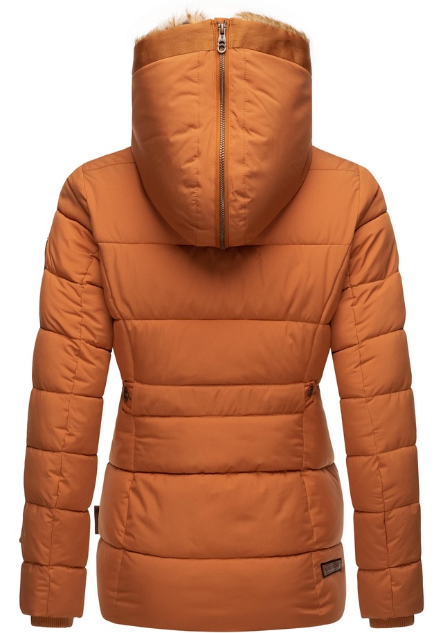 Marikoo Winterjacke »Nekoo« mit Kapuze stylische Damen Steppjacke mit großer Kapuze