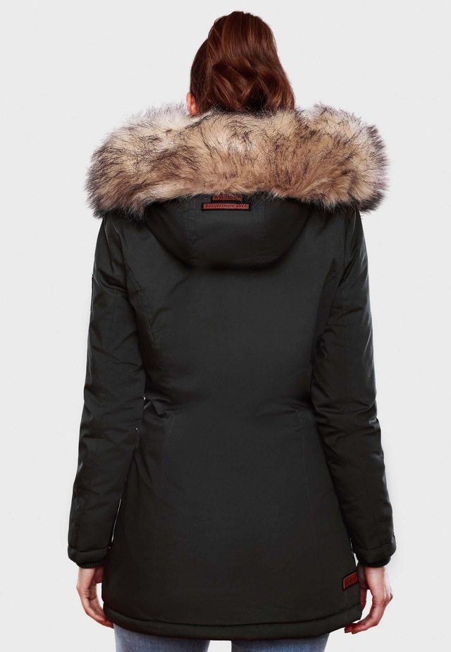 Navahoo Wintermantel »Cristal« stylischer Damen Winterparka mit Kunstfell-Kapuze