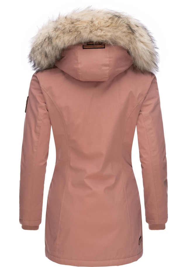 Navahoo Wintermantel »Cristal« stylischer Damen Winterparka mit Kunstfell-Kapuze