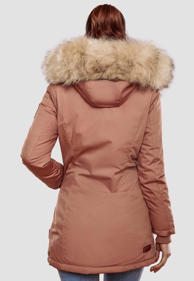 Navahoo Wintermantel »Cristal« stylischer Damen Winterparka mit Kunstfell-Kapuze