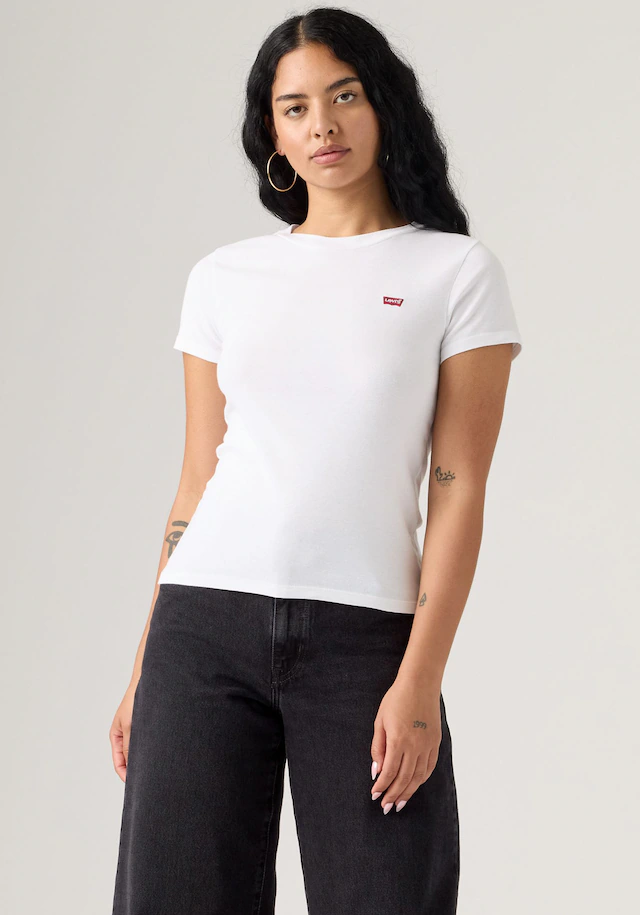 Levi's® T-Shirt »Mini-Logo« Packung, 2 Stk. mit kleiner Markenlogo-Stickerei auf der Brust
