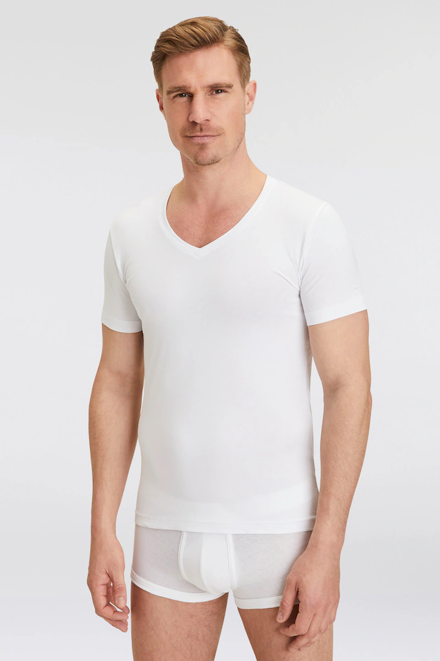 OLYMP T-Shirt »Casual« V-Ausschnitt, Ideal zum Unterziehen