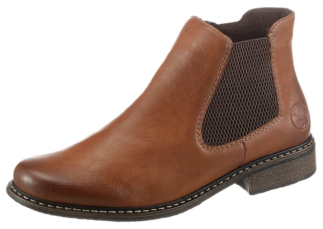 Rieker Chelseaboots , Stiefelette, Boots, Blockabsatz, in klassischer Optik