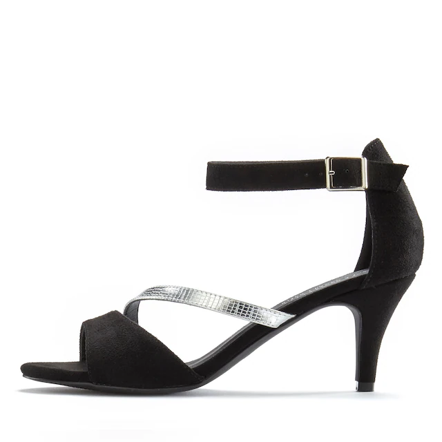 LASCANA Sandalette »offener Schuh, Riemchensandalette, Sommerschuh« High-Heel-Sandalette mit Riemchen VEGAN