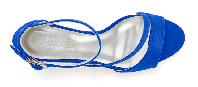 LASCANA Sandalette »offener Schuh, Riemchensandalette, Sommerschuh« High-Heel-Sandalette mit Riemchen VEGAN