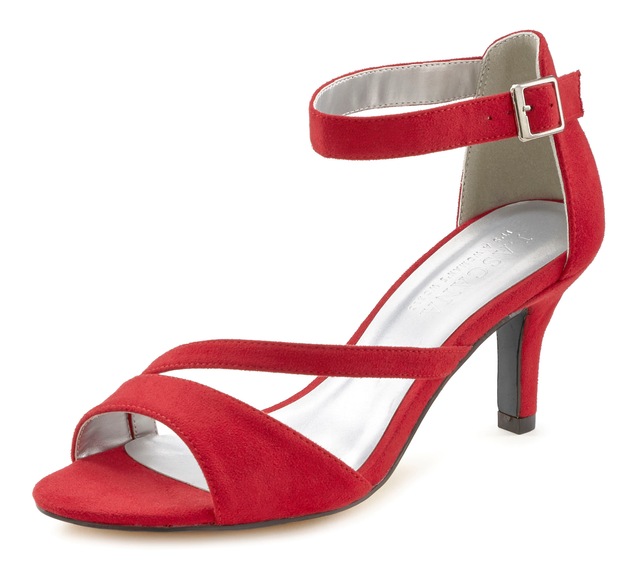 LASCANA Sandalette »offener Schuh, Riemchensandalette, Sommerschuh« High-Heel-Sandalette mit Riemchen VEGAN