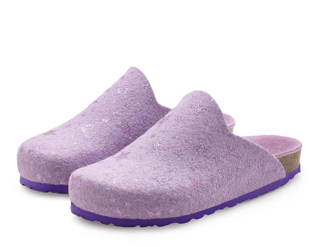 Vivance Dreams by Lascana Hausschuh »Pantolette, Clog, Pantoffel,« aus Filz mit wärmenden Korkfußbett & Sternenprint
