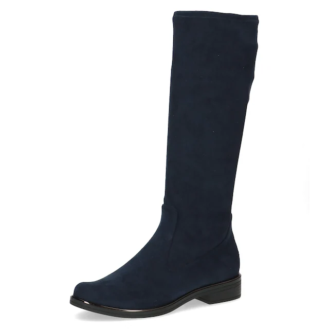 Caprice Schlupfstiefel , Blockabsatz, Langschaftstiefel in klassischer Linie, XS Schaft