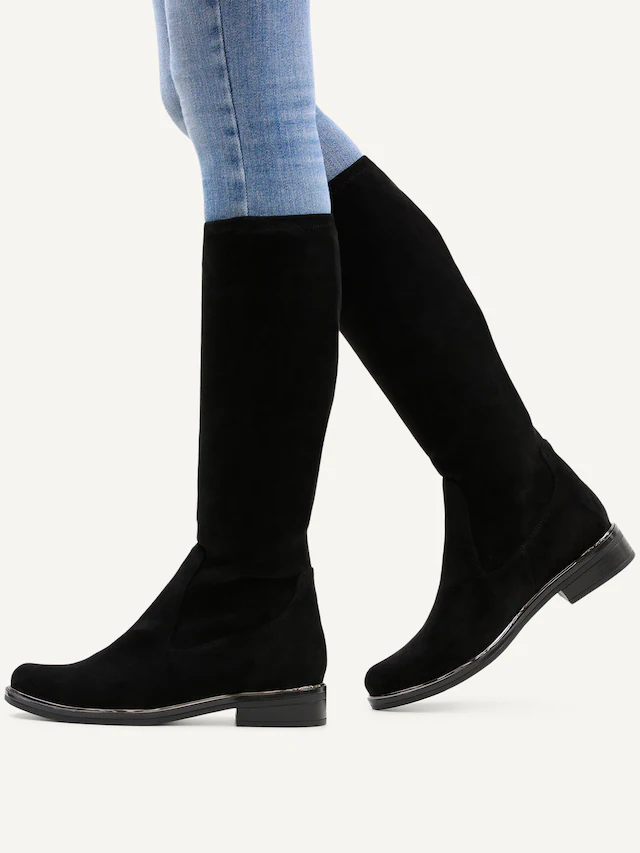 Caprice Schlupfstiefel , Blockabsatz, Langschaftstiefel in klassischer Linie, XS Schaft