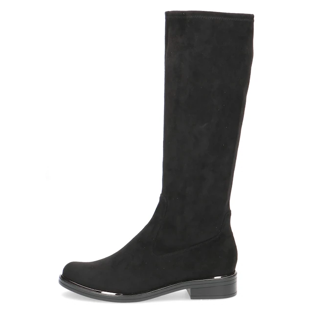 Caprice Schlupfstiefel , Blockabsatz, Langschaftstiefel in klassischer Linie, XS Schaft