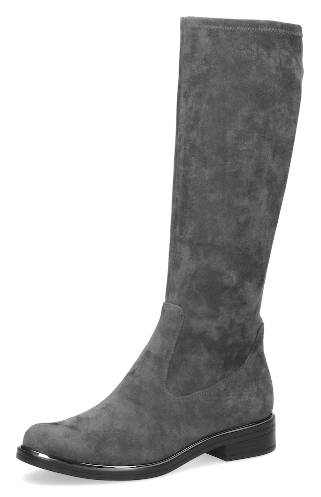 Caprice Schlupfstiefel , Blockabsatz, Langschaftstiefel in klassischer Linie, XS Schaft